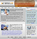 View Larger Screen Shot of Free Web Template from AquaTemplates.com