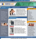 View Larger Screen Shot of Free Web Template from AquaTemplates.com